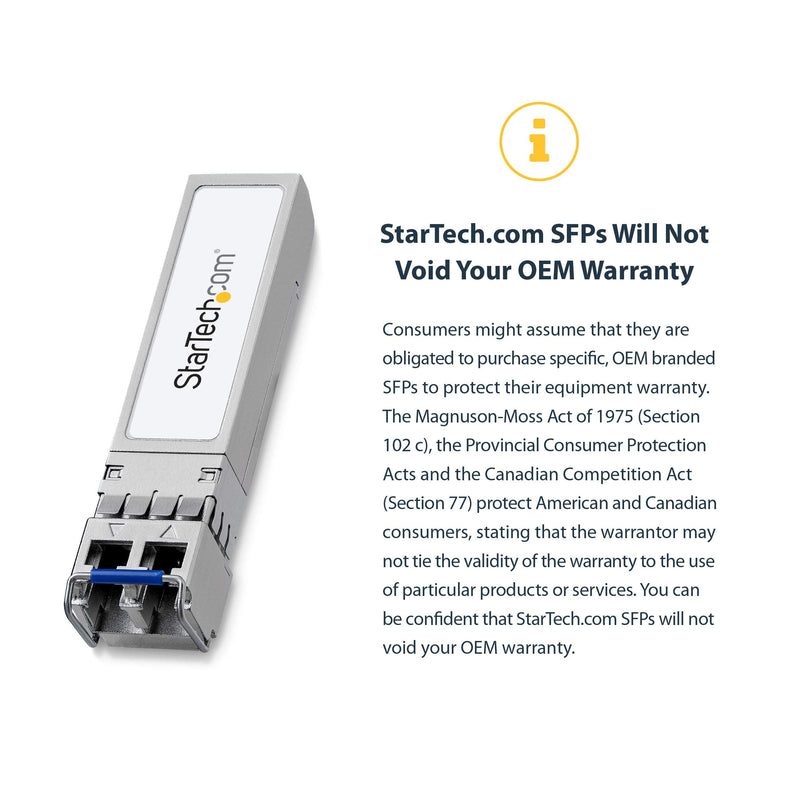 StarTech HP J4858C Compatible Transceiver Module Gigabit Fiber SFP 0.5" x 0.6" x 2.2" 0.5" x 0.6" x 2.2"