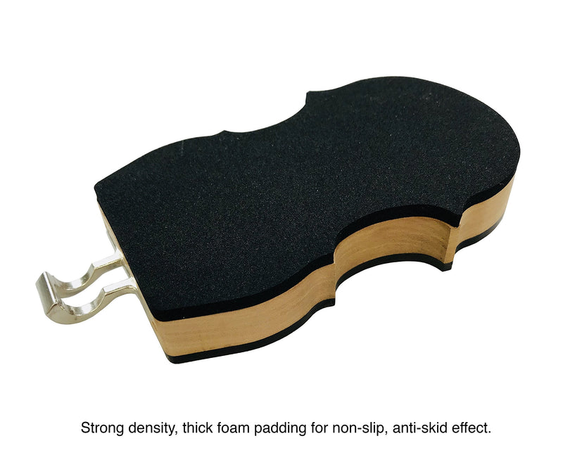 MI&VI Cello Anti-Slip Endpin Stop/Stopper w/Straps - Perfect Real Wood Anchor, Holder Rest