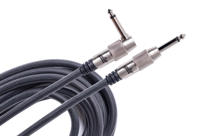 Aguilar 20' Instrument Cable, Right Angle to Straight Connectors 20 ft