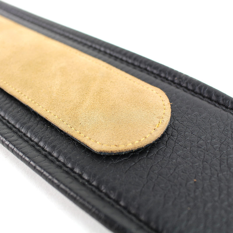 Walker And Williams SLP-SB Anti Slip Multi Use Premium Soft Suede Padded Strap Liner Works Great With Most Padded Straps For Acoustic, Electric, And Bass Guitars