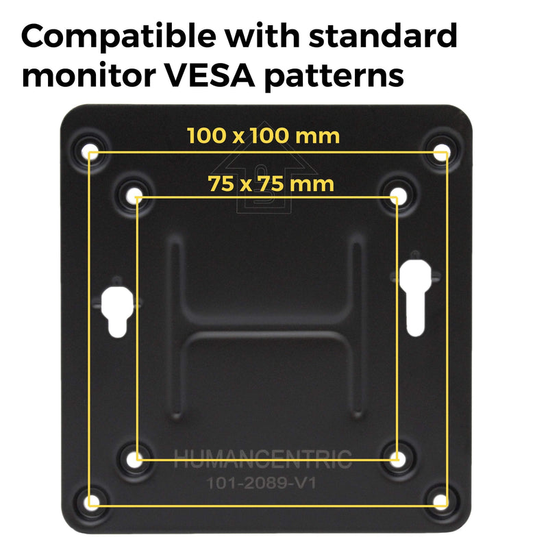 HumanCentric VESA Mounting Kit Compatible with Intel NUC | VESA Adapter Bracket to Attach NUC Mini PC Computer to The Back of a Monitor