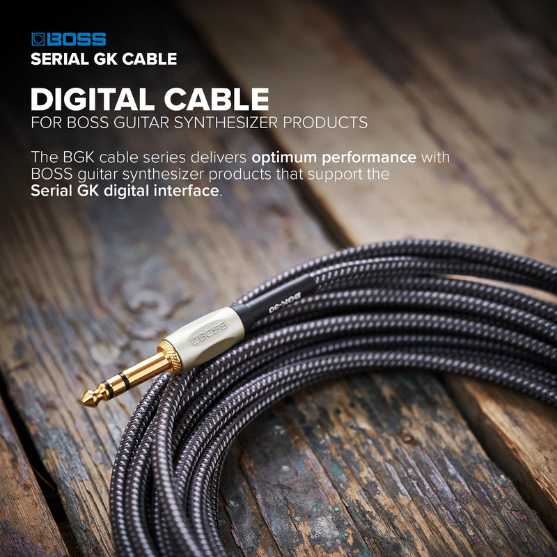 BOSS BGK-3 | 3ft/1m High-Performance Digital Cable Guitar Synthesizer Products | Compatible with GM-800, GK-5, GK-5B, GKC-AD & GKC-DA
