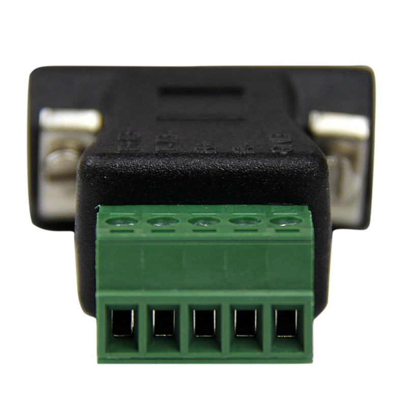 StarTech.com RS422 RS485 Serial DB9 to Terminal Block Adapter - Serial adapter - 5 pin terminal block to DB-9 (M) - black - DB92422