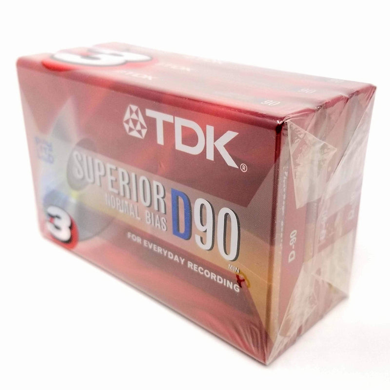 [AUSTRALIA] - TDK D90 High Output 90 Minute IECI/Type I Cassette Tapes, Set of (3) 