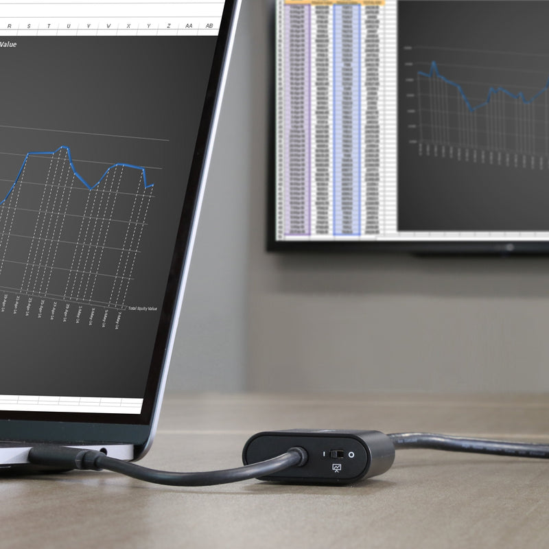 StarTech USB-C to VGA Adapter, 1920 x 1200, TAA, HD video (CDP2VGASA) | USB-C to VGA monitor or projector, Presentation Mode toggle