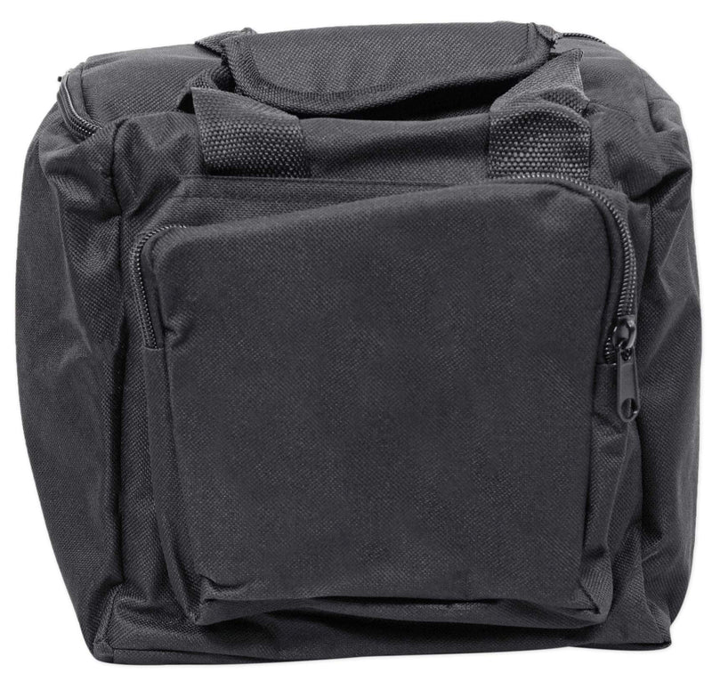 Rockville RLB90 Universal Travel Bag for 2 Slim LED Par Lights, Controller and Cables, Extra-Thick Padding, Removable Dividers, Zippered Pockets, for DJs and Mobile Entertainers