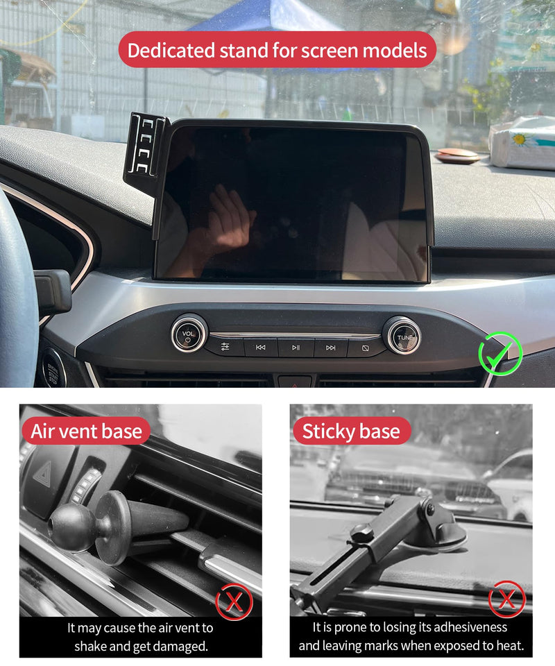 15W Wireless Charger Car Phone Holder for Ford Escape/Hybrid 2020-2026 | 8" Screen Magsafe Accessories Fast Charging Magnetic Cell Phone Holder Clip Compatible with iPhone Android, 3D Fit Bracket