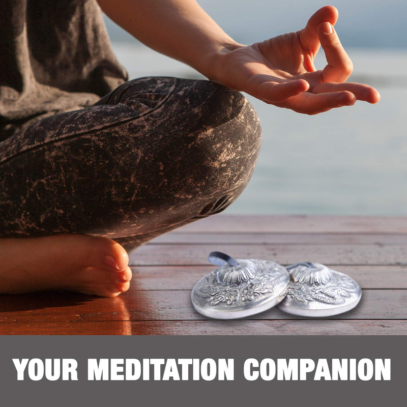 [AUSTRALIA] - Himalayan Bazaar Tingsha Cymbals Bells - Easy To Play - Meditation Mindfulness Bronze Chime For Chakra Healing Sound Bath Spiritual Gifts Handcrafted Tibetan 