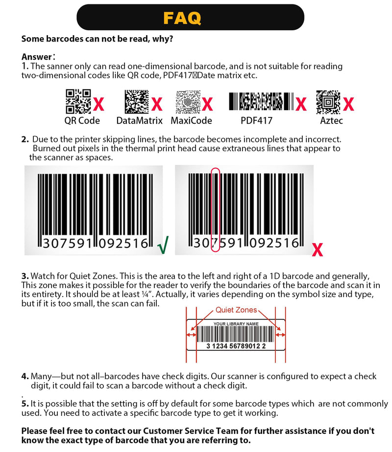[AUSTRALIA] - NADAMOO Wireless Barcode Scanner 328 Feet Transmission Distance USB Cordless 1D Laser Automatic Barcode Reader Handhold Bar Code Scanner with USB Receiver for Store, Supermarket, Warehouse - Black 