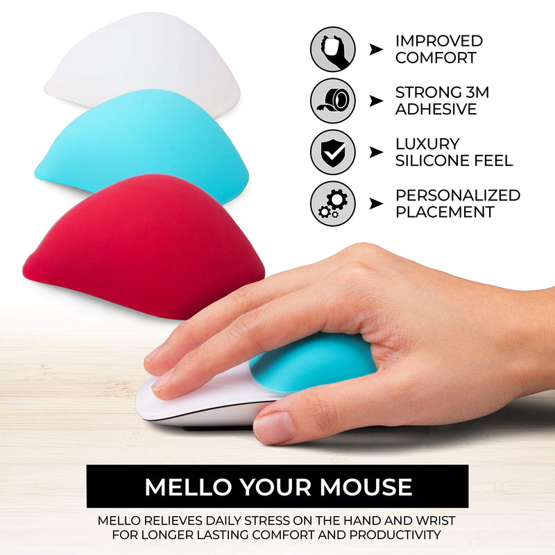 Mello Silicone Cushion Compatible with Apple Magic Mouse 1 & 2 (Tuxedo Black) Tuxedo Black