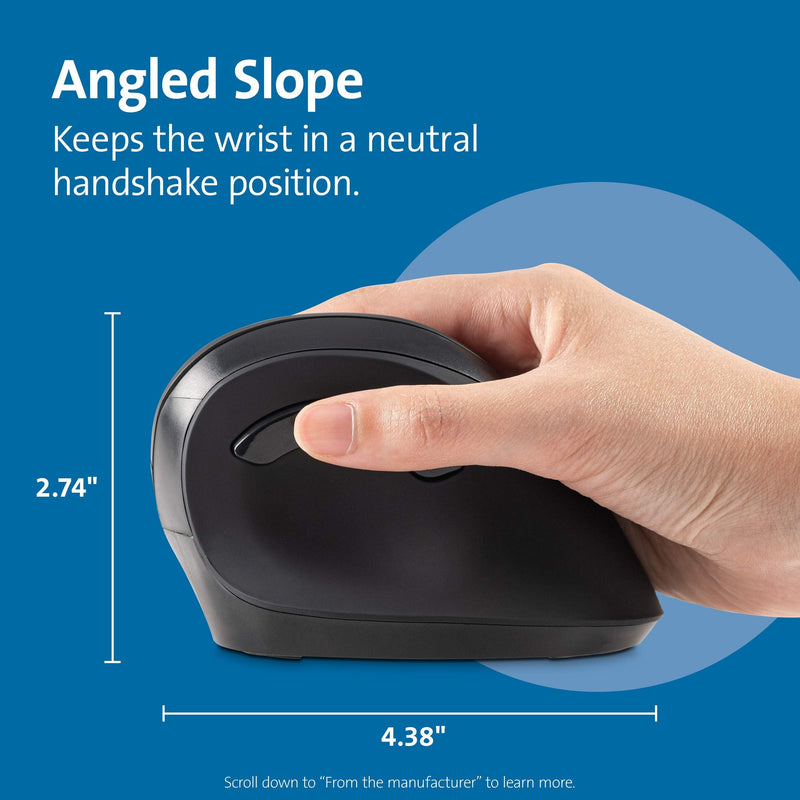 Kensington Ergonomic Vertical Wireless Mouse (K75575WW)