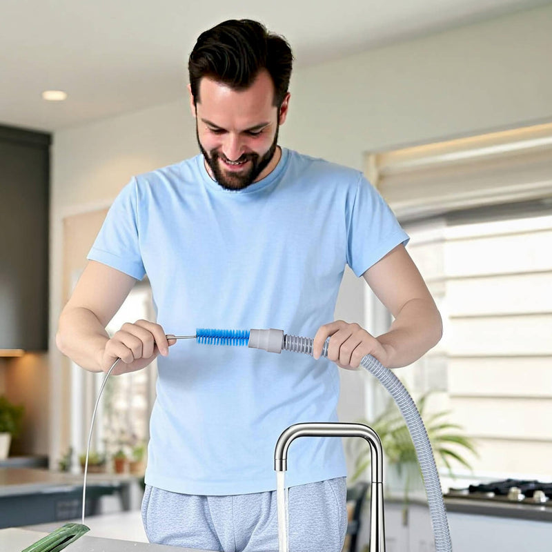 CPAP Cleaning Set, Hose Cleaning Brush, Pipe Brush Cleaning Brush for Hose and Device, Cleaner Hose Brush Accessories for Cleaning for CPAP Hoses Tube (Blue)