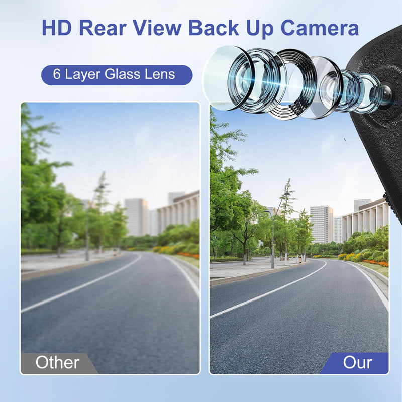 Rear View Backup Camera with Tailgate Handle for F150 2004-2014 | for F250 F350 F450 F550 Super Duty 2008-2018 Explorer Sport Trac 2007-2011 Mark LT 2006-2008 8L3Z-9943400-AC