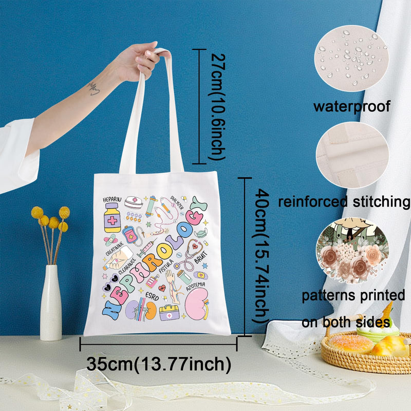 KEYCHIN Nephrologist Tote Bag Nephrology Nurse Gifts Dialysis Nephrology Nurse Shoulder Bag Kidney Care Nurse Gifts Nephrology Tb