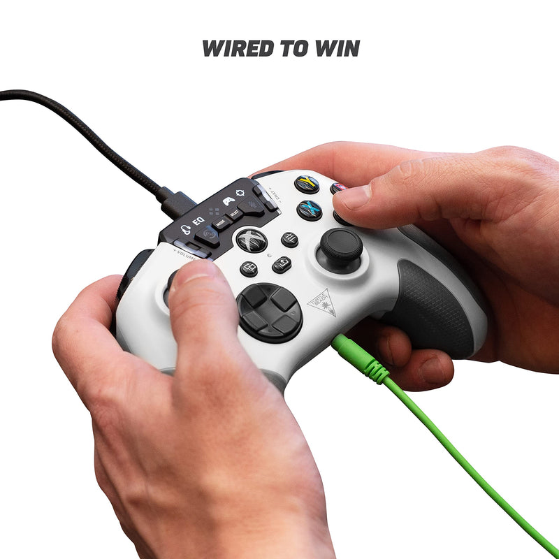 Turtle Beach Recon Controller Wired Gaming Controller for Xbox Series X & Xbox Series S, Xbox One & Windows 10 PCs Featuring Remappable Buttons, Audio Enhancements, and Superhuman Hearing - White