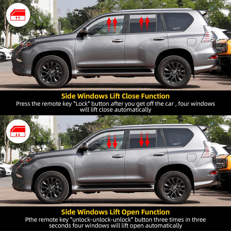 OBD GX 460 Remote Car Auto Window Lift Close Open Side Mirror Folding Unfold and Door Speed Lock Module Kit For Lexus GX460 2010-2019 Accessories 2010-2019 model