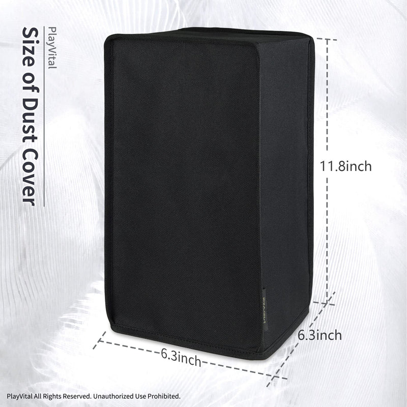 PlayVital Black Nylon Dust Cover for Xbox Series X Console, Soft Neat Lining Dust Guard, Anti Scratch Waterproof Cover Sleeve for Xbox Series X Console V Black