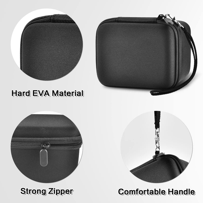 Vlogging Camera Case Compatible with Duluvulu/for TEBNGIHNM/for zheozeig/for Oiadek 4K Digital Cameras for Youtube. Vlog Camera Carrying Storage for Lens, Cable and Other Accessories (Box Only) Black
