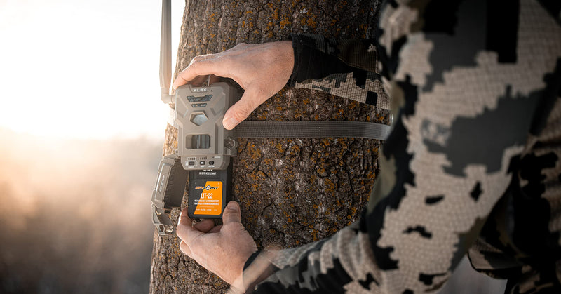 SPYPOINT Rechargeable 7.4V Lithium Battery Pack for Trail Camera with 5.4 amp-Hours and AC Charging Cable | Cellular Trail Camera