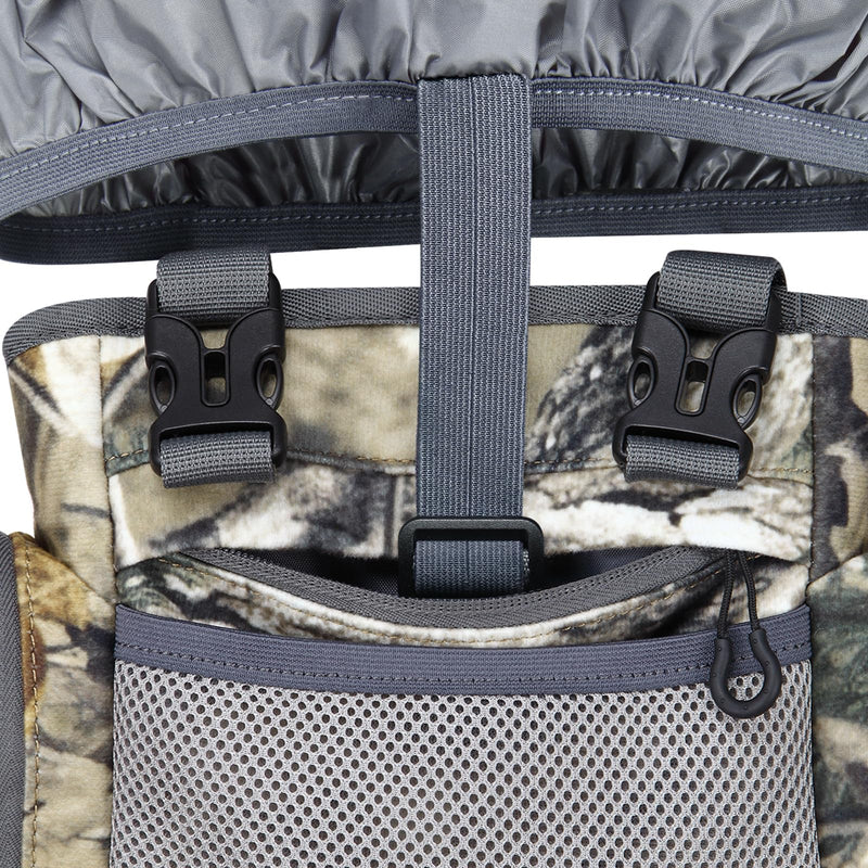 Binocular Harness Chest Pack: Hunting Bino Harness with Rangefinder Pouch & Binoculars, Binocular Pack for Hunting Tree Camo