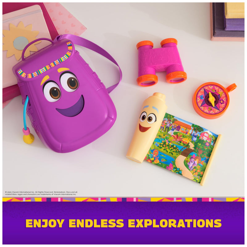 [AUSTRALIA] - Dora, My Adventure Backpack, with Explorer Accessories‚ Toy Binoculars, Map & Compass, Kids Toys for Girls & Boys Ages 3 & Up 