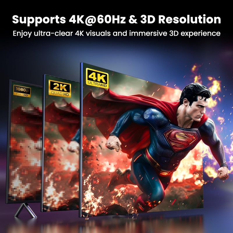 [AUSTRALIA] - 4K@60Hz HDMI Switch 4 in 1 Out 1080P@120Hz HDMI Switcher 4 Ports Selector with Remote Support 18Gbps HDR 10+ Dolby Vision/Atmos HDCP 2.2, RS232 Control 4K@60Hz Switcher 4X1 