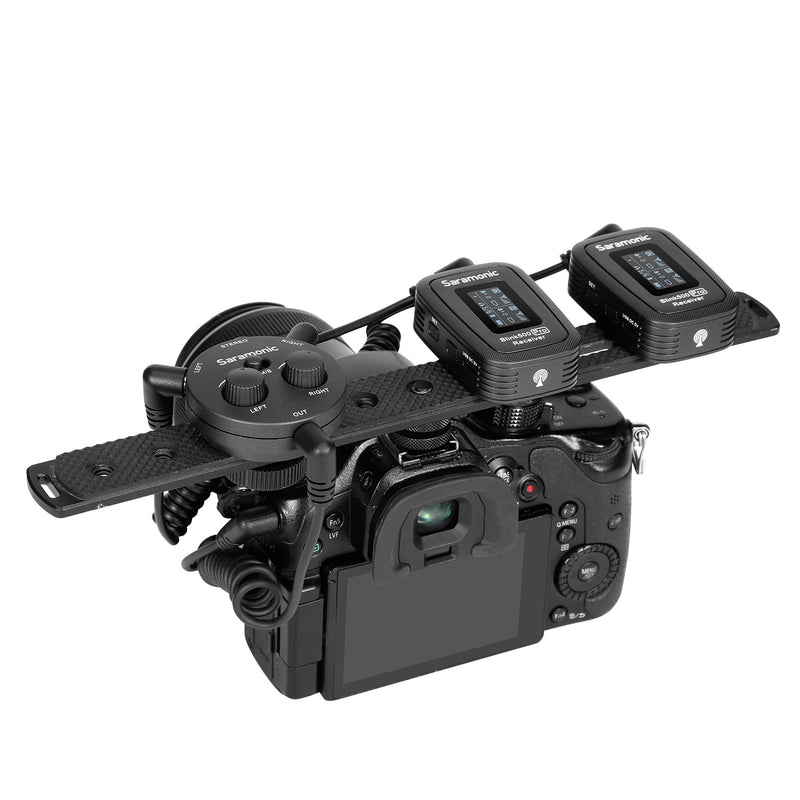 Saramonic Miniature 2-Channel 3.5mm Microphone & Audio Mixer with TRS & TRRS Output Cables for Cameras, Smartphones, Computers & More (AX1)