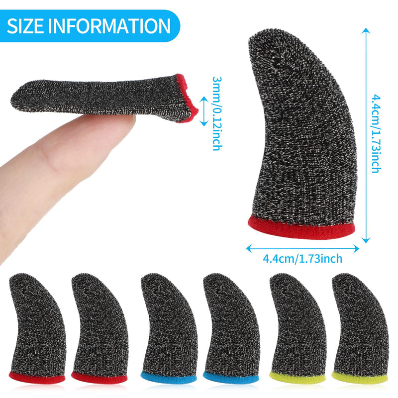 30PCS Finger Sleeves for Gaming Breathable Finger Sleeve Gloves for Gaming Finger Thumb Sleeves Set Gamer Thumb Sleeves Finger Covers Dedales para Dedos Gamer for Mobile Phone Game
