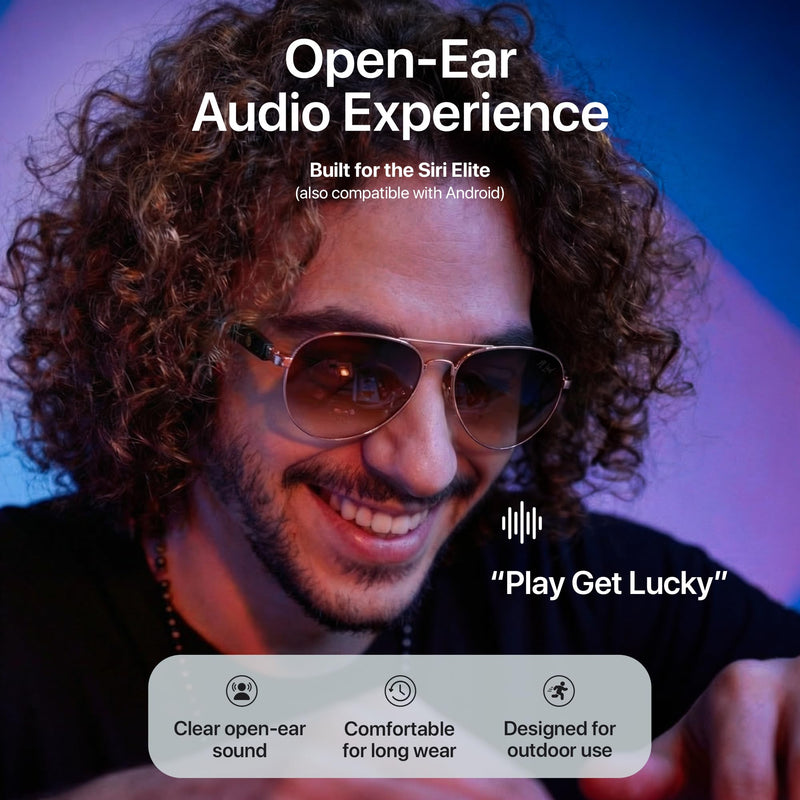 XR Loud™ Bluetooth Aviator Sunglasses for Men Women, Polarized UV400 Smart Audio Glasses with Open-Ear Speakers, Microphone, Touch Control, Voice Assistant, 120Hr SB, Privacy, AI Compatible Brown Brown Berry