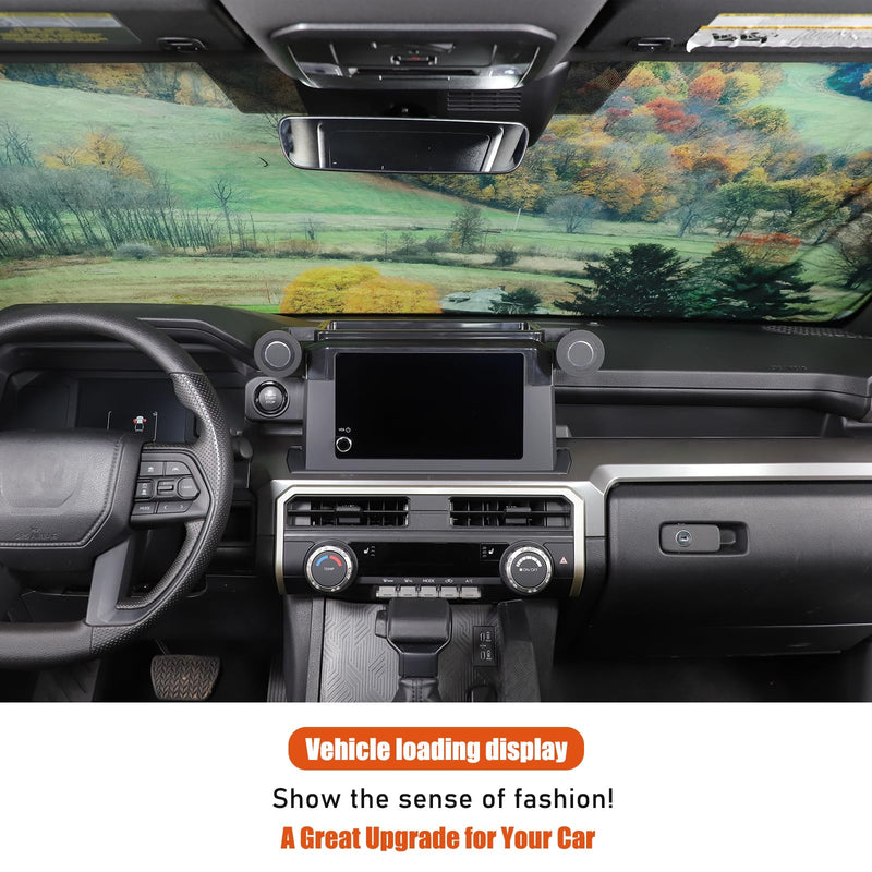 TOYCIDFG Dashboard Storage Tray Behind Screen with Magnetic Phone Holders Compatible with Toyota Tacoma 2024 2025 2026 8inch Touchscreen Version, Car Dash Organizer Accessories