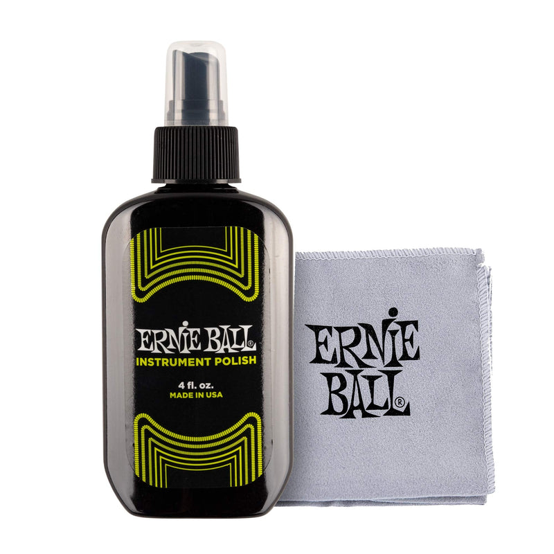 Ernie Ball Instrument Polish with Microfiber Polish Cloth (P04222) Polish w/ Cloth