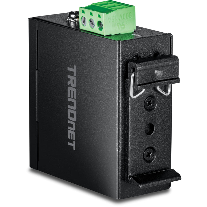 TRENDnet Industrial 100Base-FX Single-Mode SC Fiber Converter, TI-F10S30, | Hardened IP50 Rated 100Base-T Ethernet to 100Base-FX Converter, NDAA & TAA Compliant 30 KM