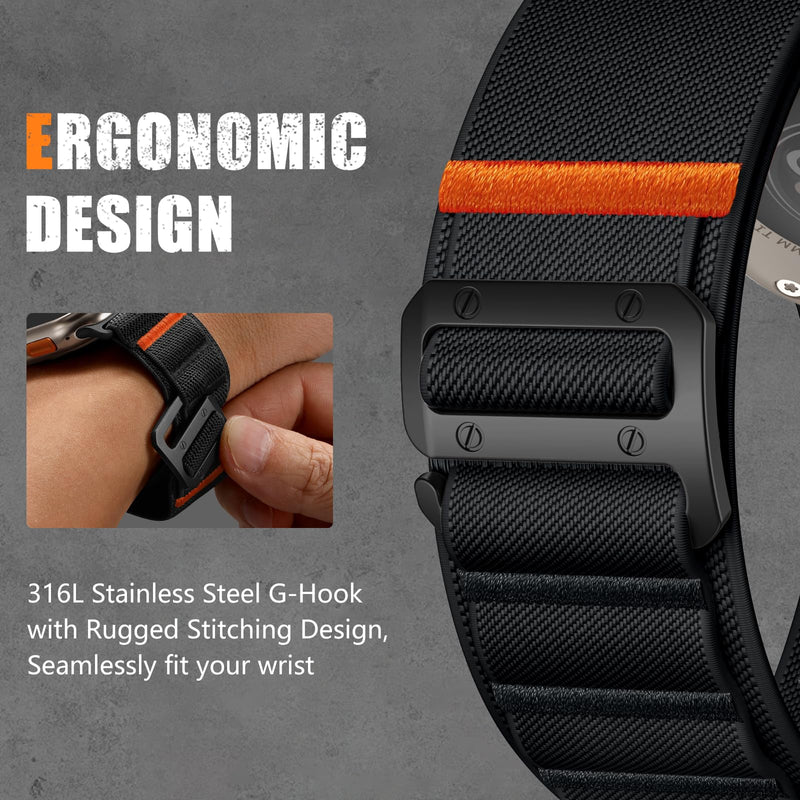 Bandletic Stretchy Band and Paracord Strap Compatible with Apple Watch