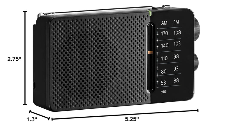 [AUSTRALIA] - SANGEAN SR-36 AM/FM Pocket Radio (Black) 