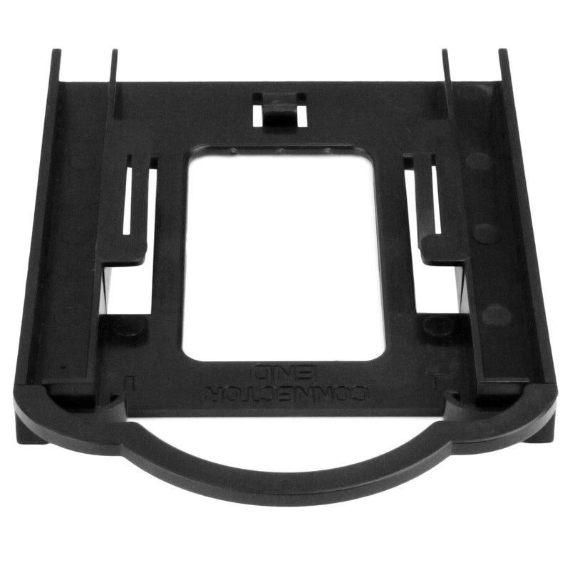 StarTech.com 2.5" HDD / SDD Mounting Bracket for 3.5" Drive Bay - Tool-less Installation - 2.5 Inch SSD HDD Adapter Bracket (BRACKET125PT), Black Standard Packaging