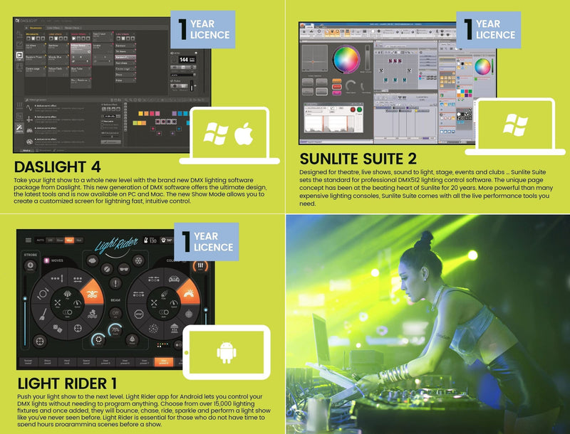 [AUSTRALIA] - Sushi-Z1 DMX Lighting Controller - LED Lighting Control - Stage Light Controller 