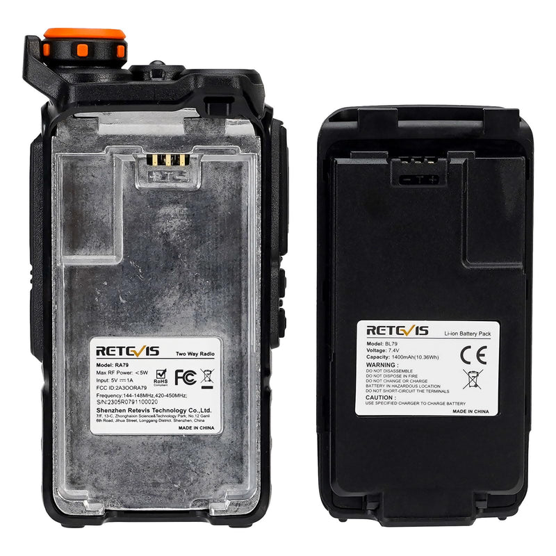 [AUSTRALIA] - Retevis RA79 (Upgrade for UV 5R 3rd) Ham Radio, Dual Band Two Way Radio, Support Chirp, NOAA, Portable Handheld AM/FM Radio, Emergency Walkie Talkies with USB-C Charging for Beginner, Survival 
