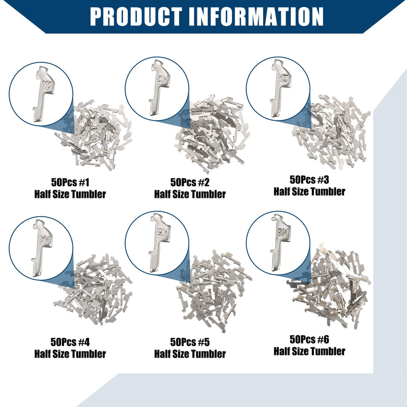 [AUSTRALIA] - 350pcs Car Lock Reed Lock Plate Auto Key for Honda HON66 Lock/Outer/Durable Metal / 1 Set Silver Tone 