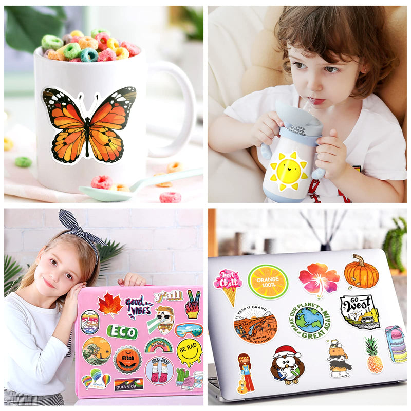 300 PCS Stickers Pack (50-850Pcs/Pack), Colorful VSCO Waterproof Stickers, Cute Aesthetic Stickers. Laptop, Water Bottle, Phone, Skateboard Stickers for Teens Girls Kids, Vinyl Sticker. 300 Pcs-Big Size-2.5"-3.5"