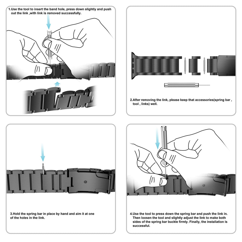 Band Compatible with Fenix 8 51mm/ Fenix 7X/ Fenix 6X Band, 26mm Titanium Metal Band Quick Fit Replacement Strap for Garmin Fenix 7X/ 6X Pro/ 5X/ 5X Plus/Enduro 3/tactix 7 Bands, Black