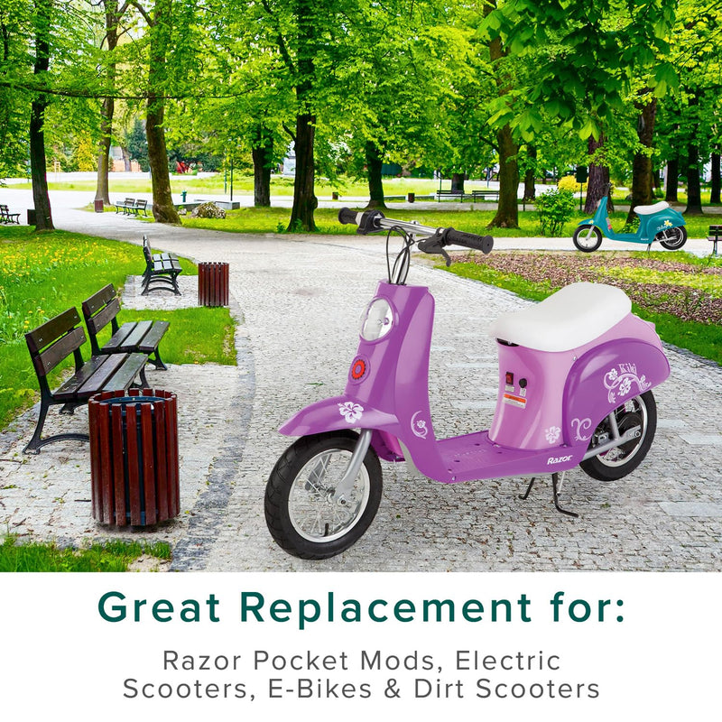 AlveyTech 24 Volt Speed 6-Wire Twist Grip Throttle with 48" Wires - Replacement for The Razor Pocket Mod Series (V13-44) Electric Scooter, Dirt Scooters, Speed Controller, Battery Power Parts