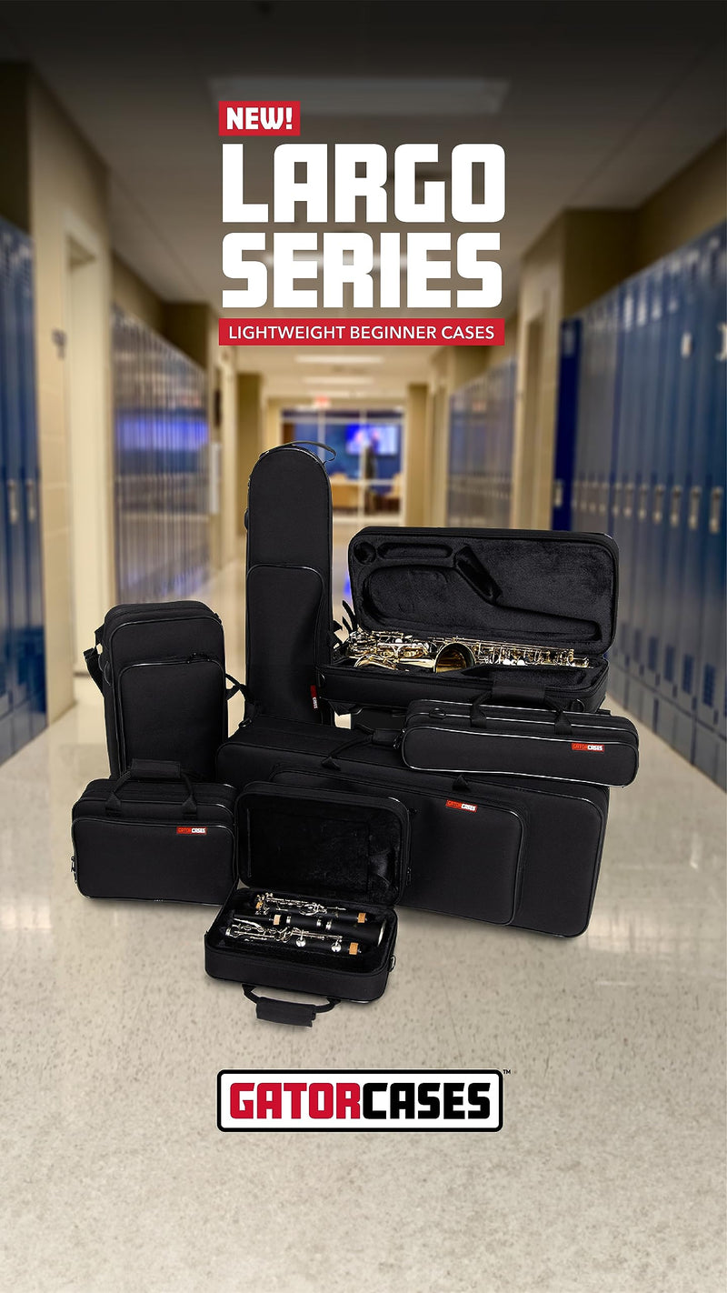 Gator Cases Largo Series Lightweight Beginner Case for B/C-Foot Flute; (GBB-FLUTE)