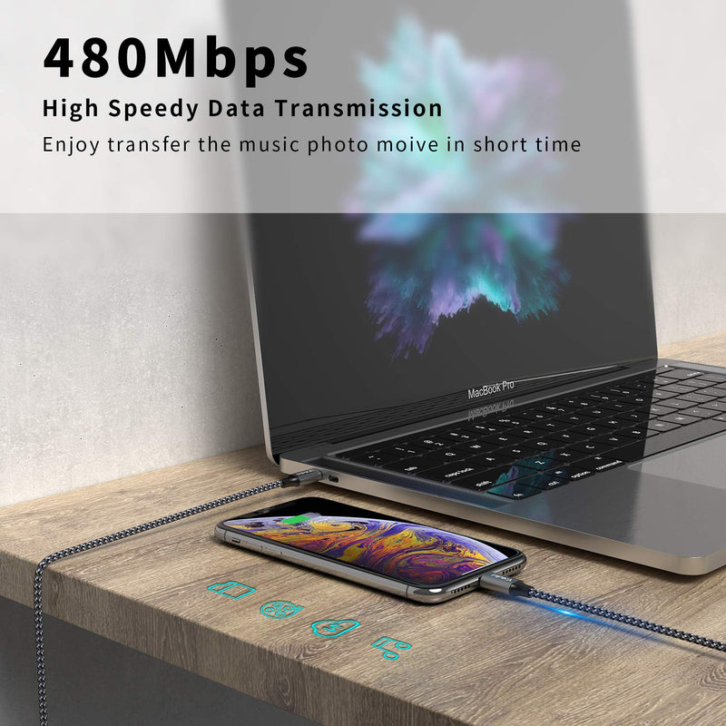 [AUSTRALIA] - Pipika USB C to Lightning Power Delivery Charging Cable [0.5 m], MFi Certified, Compatible with iPhone 13 Pro Max/13/12 Mini/1211/11 Pro/XR/XS/X/SE2/8/8 Plus 0.5 m 