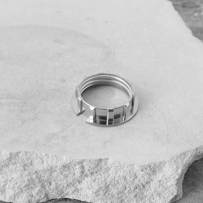 [AUSTRALIA] - LT Easiyl 8x G9 Silver Alloy Conversion Lamp Holder Ring Suitable for 3/4 Inch Diameter Lamp Shade Holder Table Adapter G9 Lamp Shade Reduction Ring 