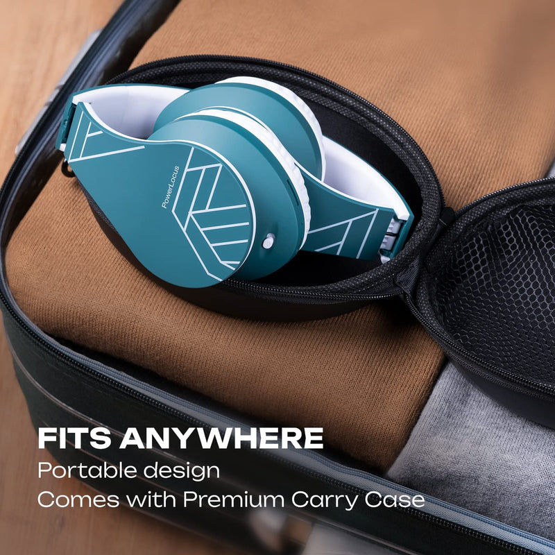 PowerLocus P3 Black/Gold x P2 Blue Wireless Headphones Over Ear
