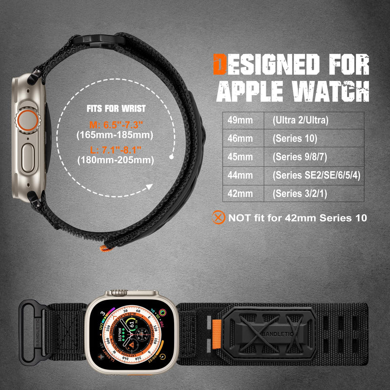 Bandletic Stretchy Band and Tactical Strap Compatible with Apple Watch