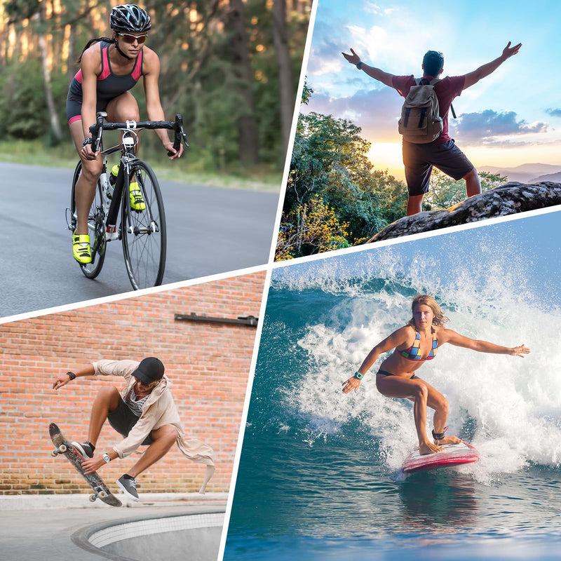 4K Action Camera with 64GB Card 30MP EIS WiFi 131FT Waterproof | 170° wide-angle, 5X zoom, remote control. For biking, snorkeling, helmet. Up to 256GB.2 rechargeable batteries.