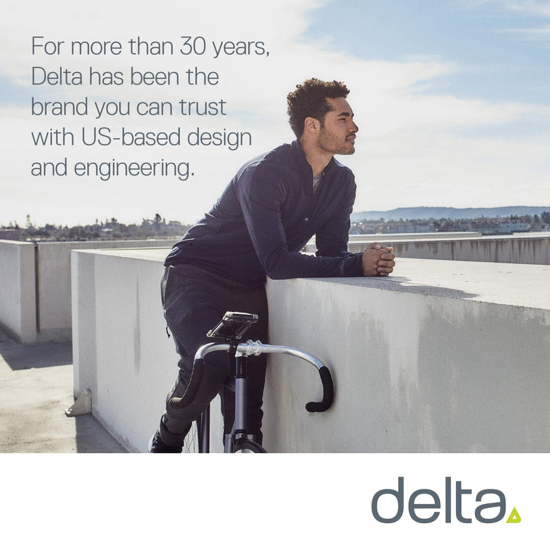 Bicycle Phone Mount By Delta Cycle - Lockable Bike Phone Mount Handlebar Adjusts To Any Size Bar - Fits Any Phone Or IPhone Up To 3.5" x 7.8" - Easily Accessible Bike Phone Holder