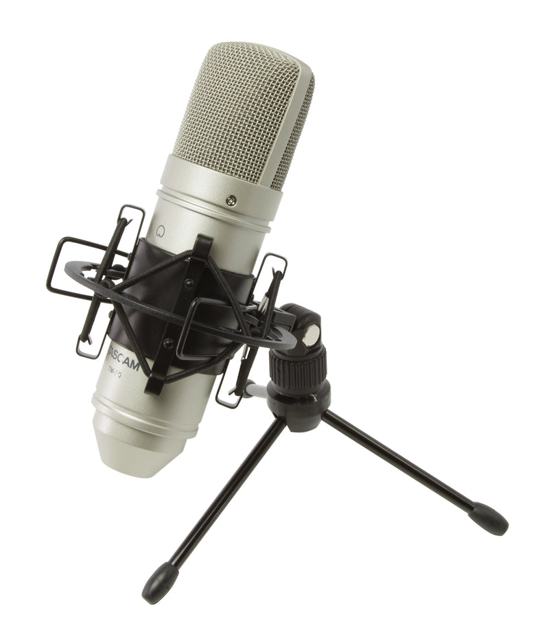 Tascam TM-80 Large Diaphagm Condenser Microphone,Silver