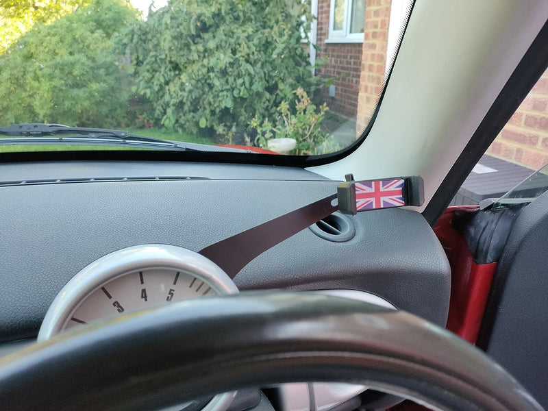 Mobile Phone Holder Mount Compatible with Cooper S D SD JCW ONE Countryman R60 2010-2016 Paceman R61 2013-2016 Phone Mount Cradle Stand Bracket (Gray Union Jack) gray union jack